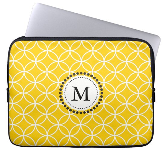 Lemon Yellow Monogram Laptop Sleeve