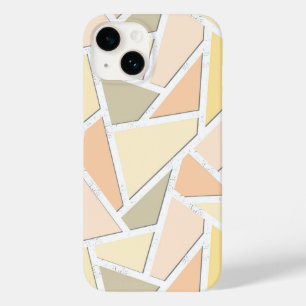 Lemon yellow mosaic pattern Case-Mate iPhone 14 case