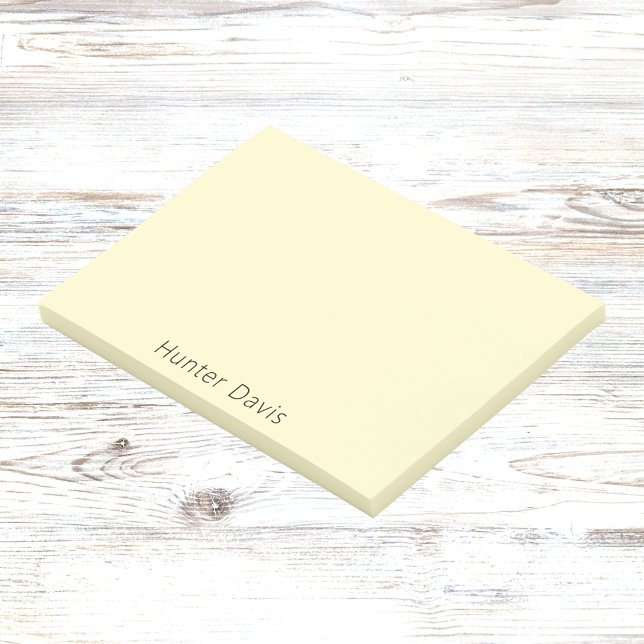 Lemon yellow name post-it notes (Creator Uploaded)
