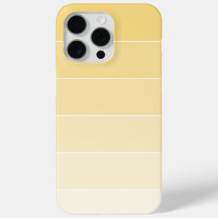 Lemon Yellow Ombré Stripes iPhone 15 Pro Max Case