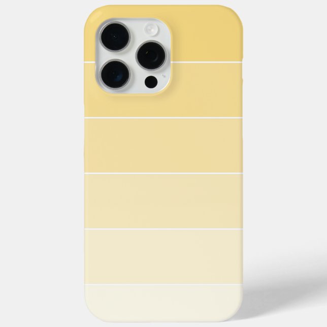Lemon Yellow Ombré Stripes Case-Mate iPhone Case (Back)