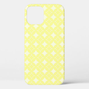 Lemon yellow shippo pattern iPhone 12 case