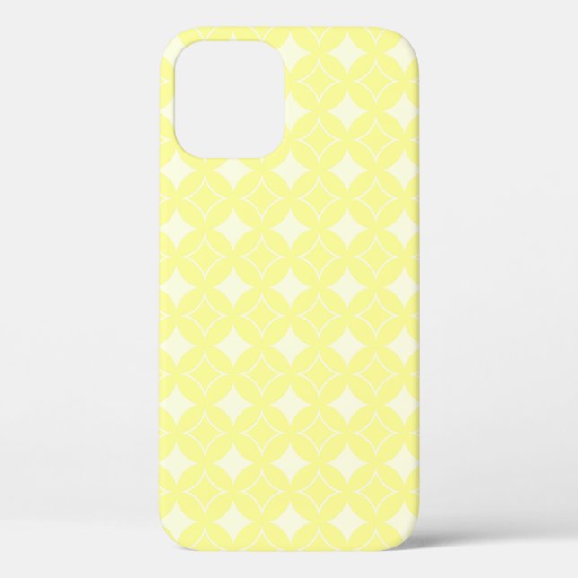 Lemon yellow shippo pattern Case-Mate iPhone case (Back)