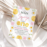 Lemon Yellow Slices Our Main Squeeze 1st Birthday