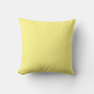 Lemon yellow, solid color, cushion