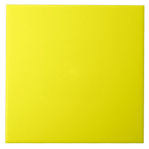 LEMON YELLOW (solid fruity colour) ~ Ceramic Tile