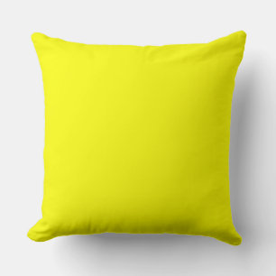 Lemon Yellow Throw Pillow 20" x 20"