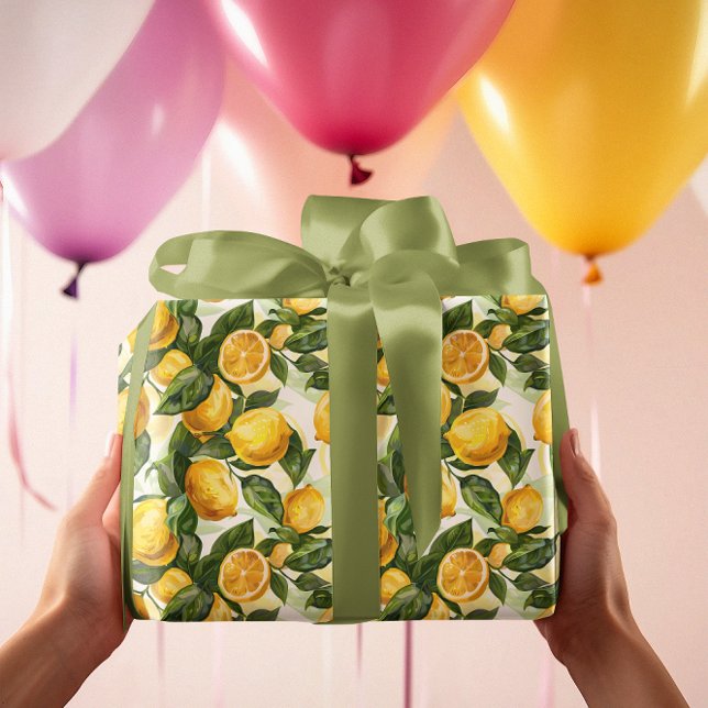 Lemon Yellow  Wrapping Paper (Creator Uploaded)