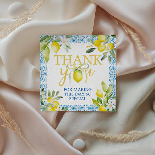 Lemon Zest Birthday Party Favour Tags