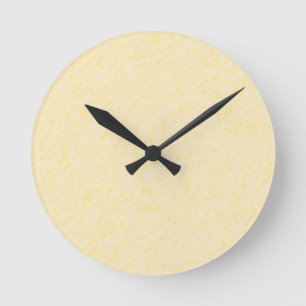 Lemon Zest print - yellow faun accessories custom Round Clock