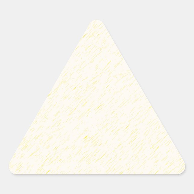 Lemon Zest print - yellow faun accessories custom Triangle Sticker (Front)