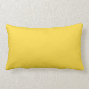 Lemon Zest Yellow Trend Colour Customised Template Lumbar Cushion