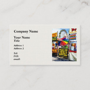 Lemonade and Snow Cones at the Fair Business Card