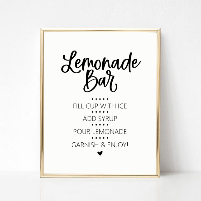 Lemonade Bar Drink Sign (Creator Uploaded)