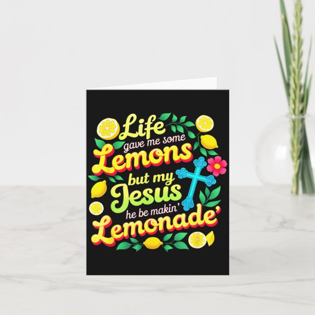 Lemonade Bible Life Gave Some Card (Front)