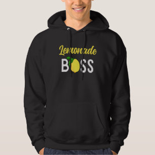 Lemonade Boss Entrepreneur Kid  Juice Stand Crew Hoodie