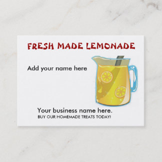 LEMONADE Business Cards