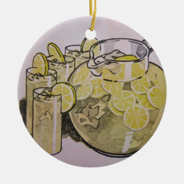 Lemonade Ceramic Ornament (Front)