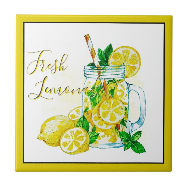 Lemonade  ceramic tile (Front)
