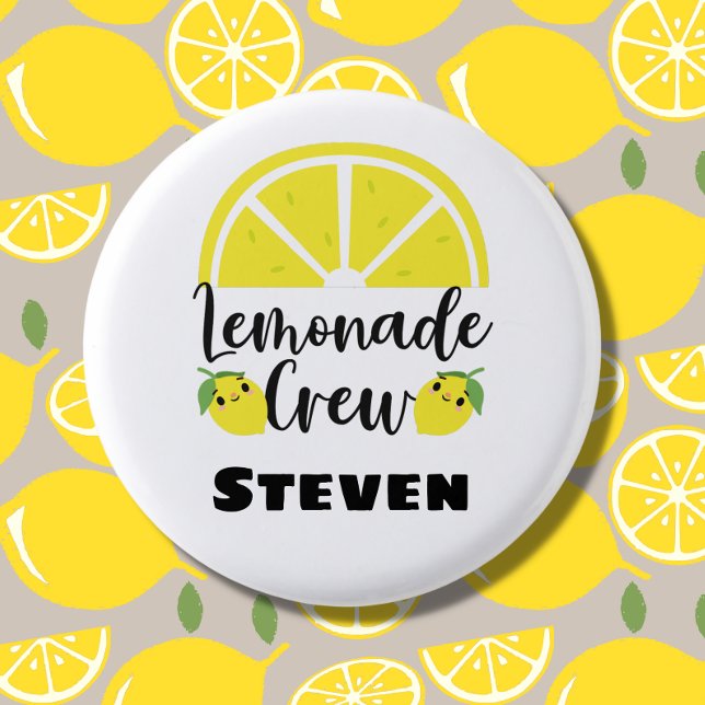 Lemonade Crew Personalised Lemonade Stand 3 Cm Round Badge (Creator Uploaded)
