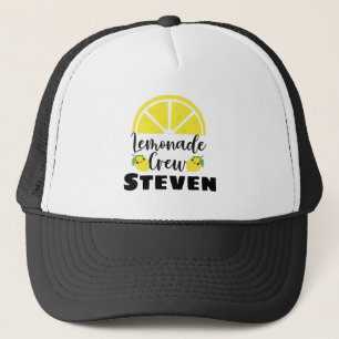Lemonade Crew Personalised Lemonade Stand Button Trucker Hat