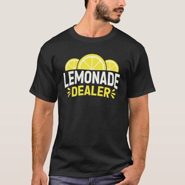 Lemonade Dealer Lemon Stand Juice Store Staff Swee T-Shirt (Front)