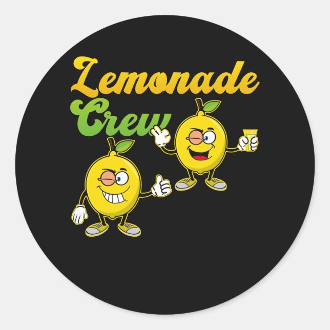Lemonade Dealer Lemonade Crew Lemonade Stand Boss  Classic Round Sticker (Front)