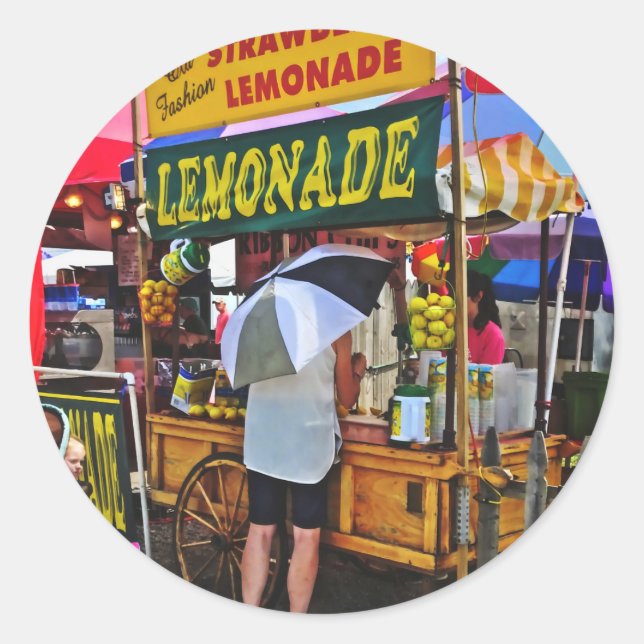 Lemonade For Sale Classic Round Sticker (Front)