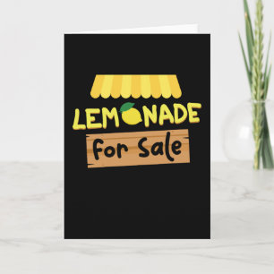 Lemonade For Sale Lemonade Card
