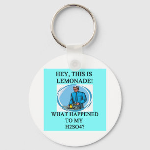 lemonade h2so4 joke key ring
