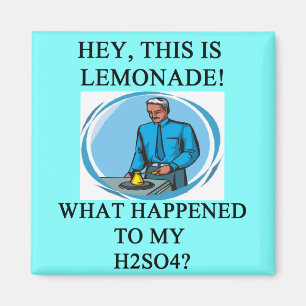 lemonade h2so4 joke magnet