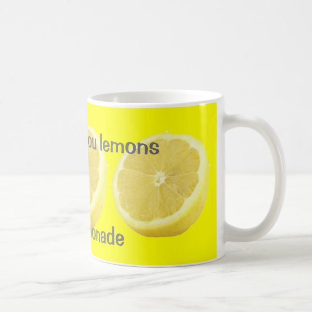 Lemonade - if life gives you lemons Advice Coffee Mug (Right)