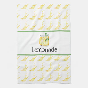 Lemonade In A Glass Kitchen Towel