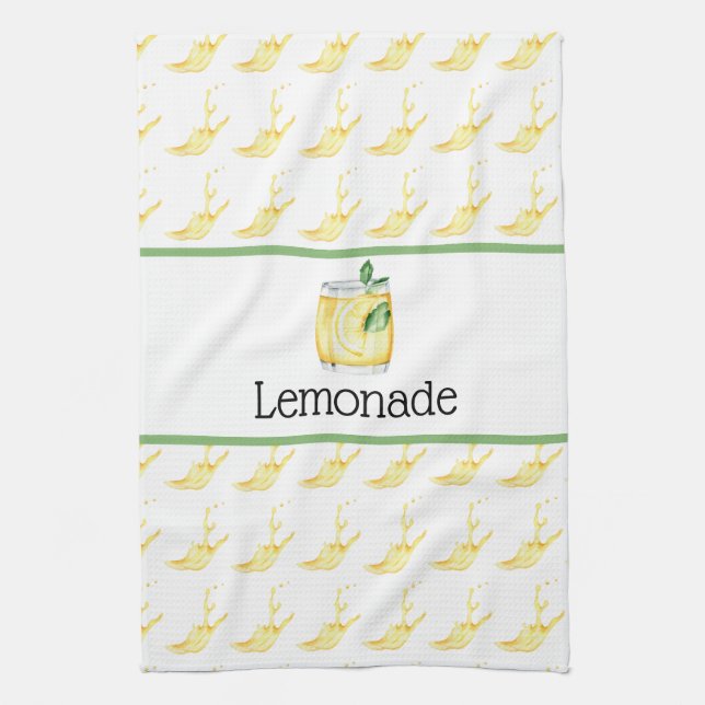 Lemonade In A Glass Kitchen Towel (Vertical)