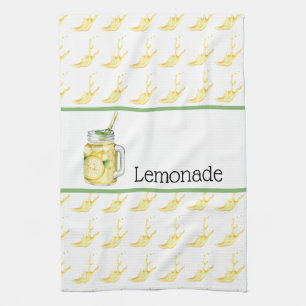 Lemonade In A Glass Kitchen Towel