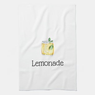Lemonade In A Glass Tea Towel