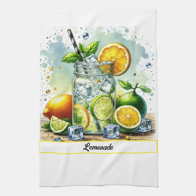 Lemonade Kitchen Bath Tea Towel (Vertical)