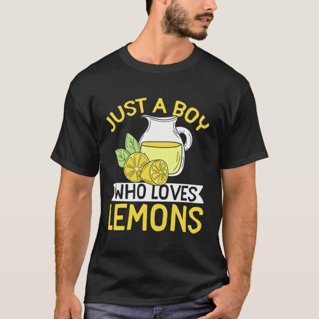 Lemonade Lemon Just A Who Loves Lemons T-Shirt (Front)