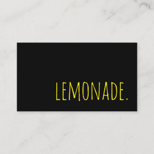 lemonade. loyalty punch card