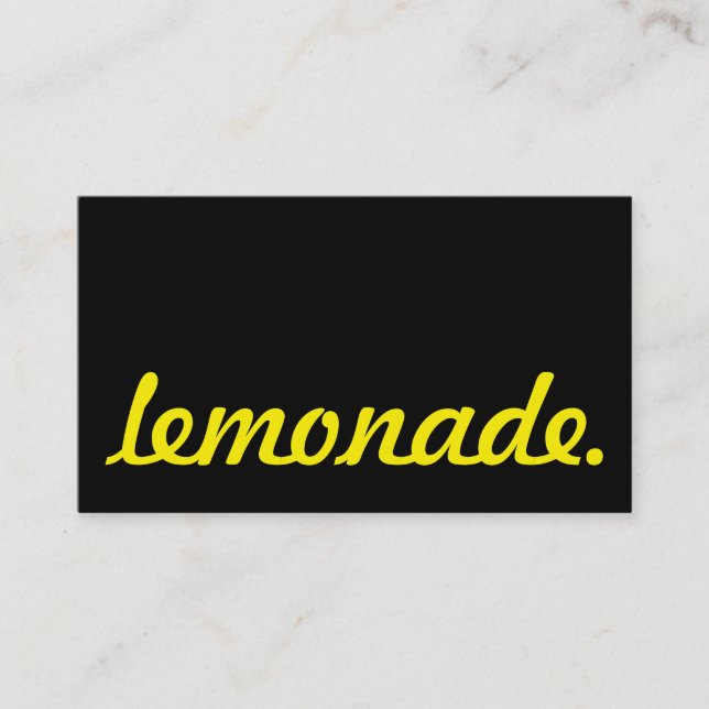 lemonade. loyalty punch card (Front)