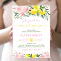 Lemonade Main Squeeze Pink Floral Bridal Shower