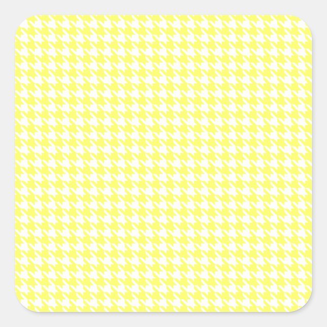 Lemonade Modern Houndstooth at Emporiomoffa Square Sticker (Front)