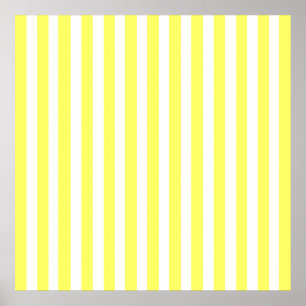 Lemonade Modern Stripes Poster