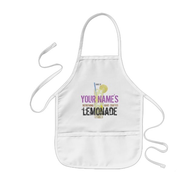 Lemonade Personalised Kids Apron (Front)