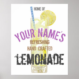 Lemonade Personalized Poster