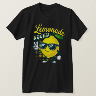 Lemonade Squad Fun Lemon Fruit Graphic Tee 