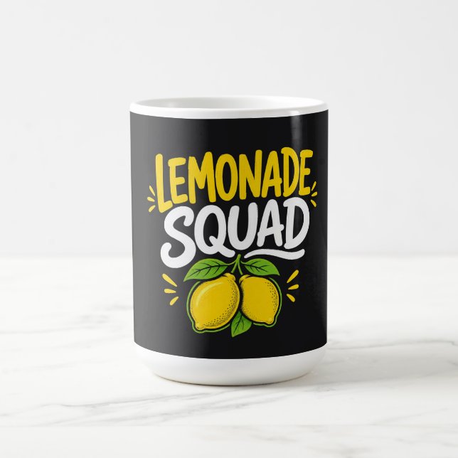 Lemonade Squad Fun Summer Design  Coffee Mug (Center)