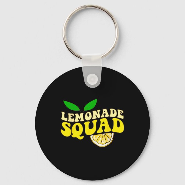 Lemonade Squad Funny For Stand Boss Lemon Juice Su Key Ring (Front)
