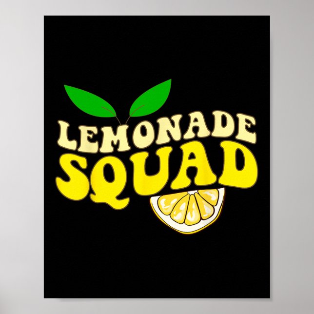 Lemonade Squad Funny For Stand Boss Lemon Juice Su Poster (Front)
