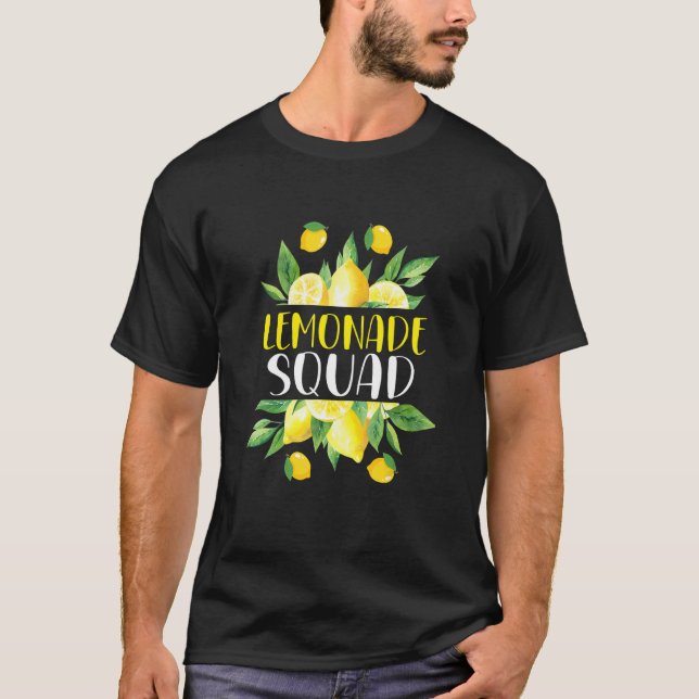 Lemonade Squad Summer   Lemon Fruit   T-Shirt (Front)